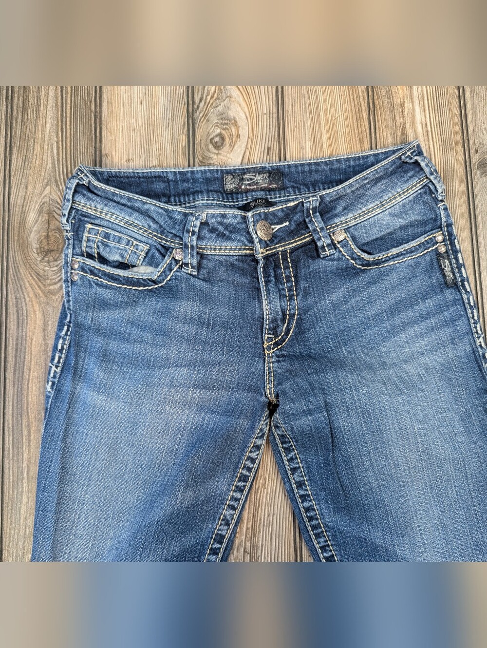 Silver Jeans Co. Sz 28 Suki Mid Rise Bootcut Jeans Curvy Fit - Picture 4 of 12